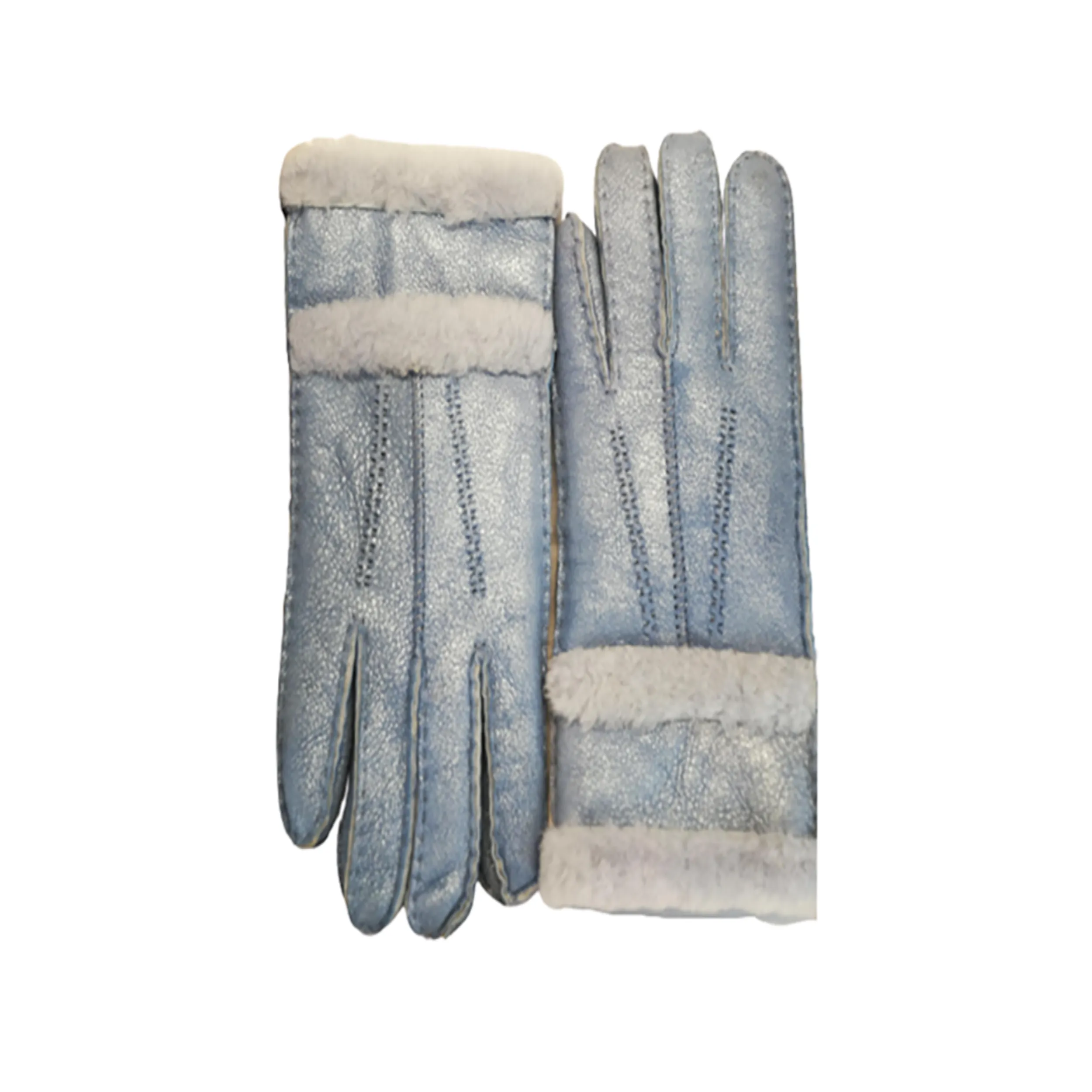 YISEVEN Womens Sheepskin Shearling Leather Gloves