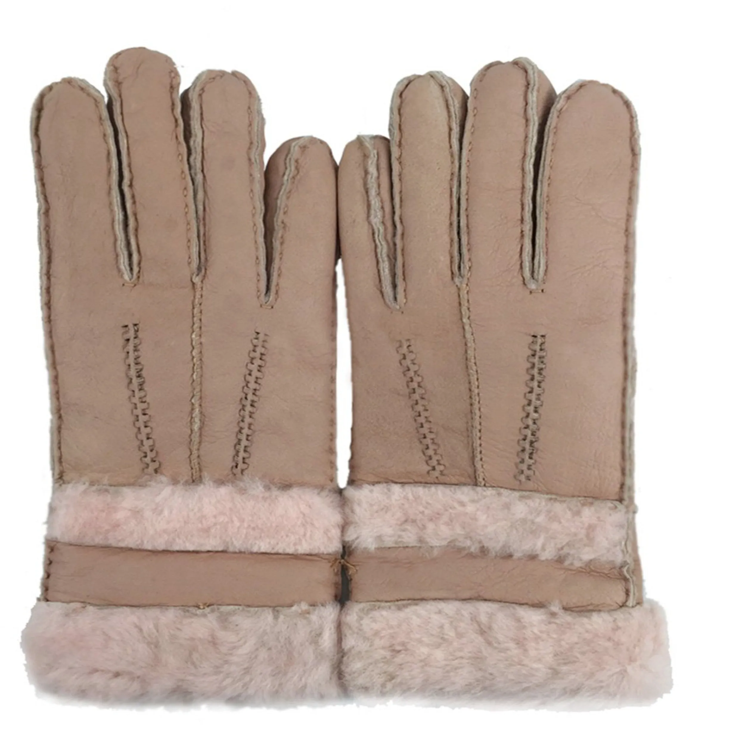 YISEVEN Womens Sheepskin Shearling Leather Gloves