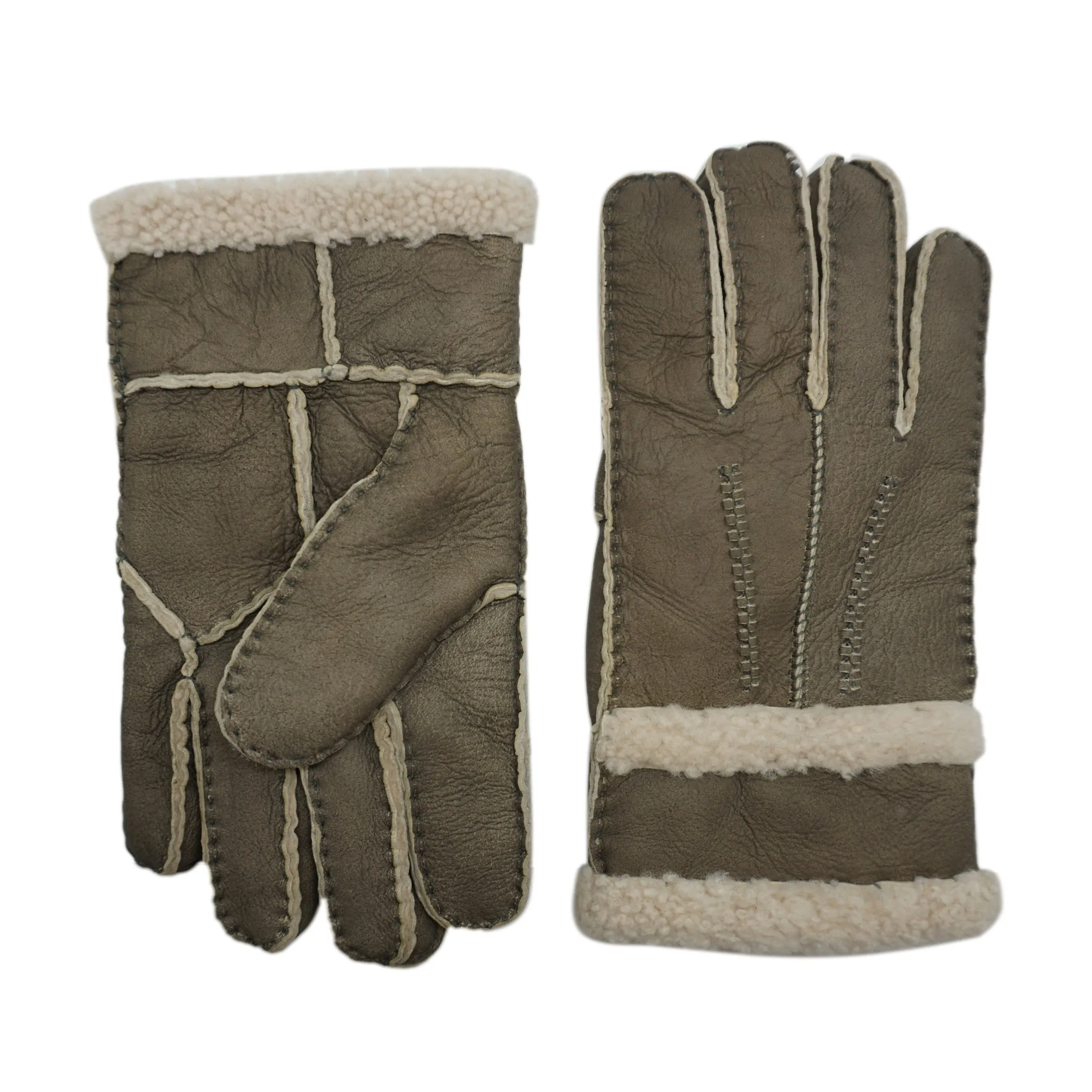 YISEVEN Womens Sheepskin Shearling Leather Gloves