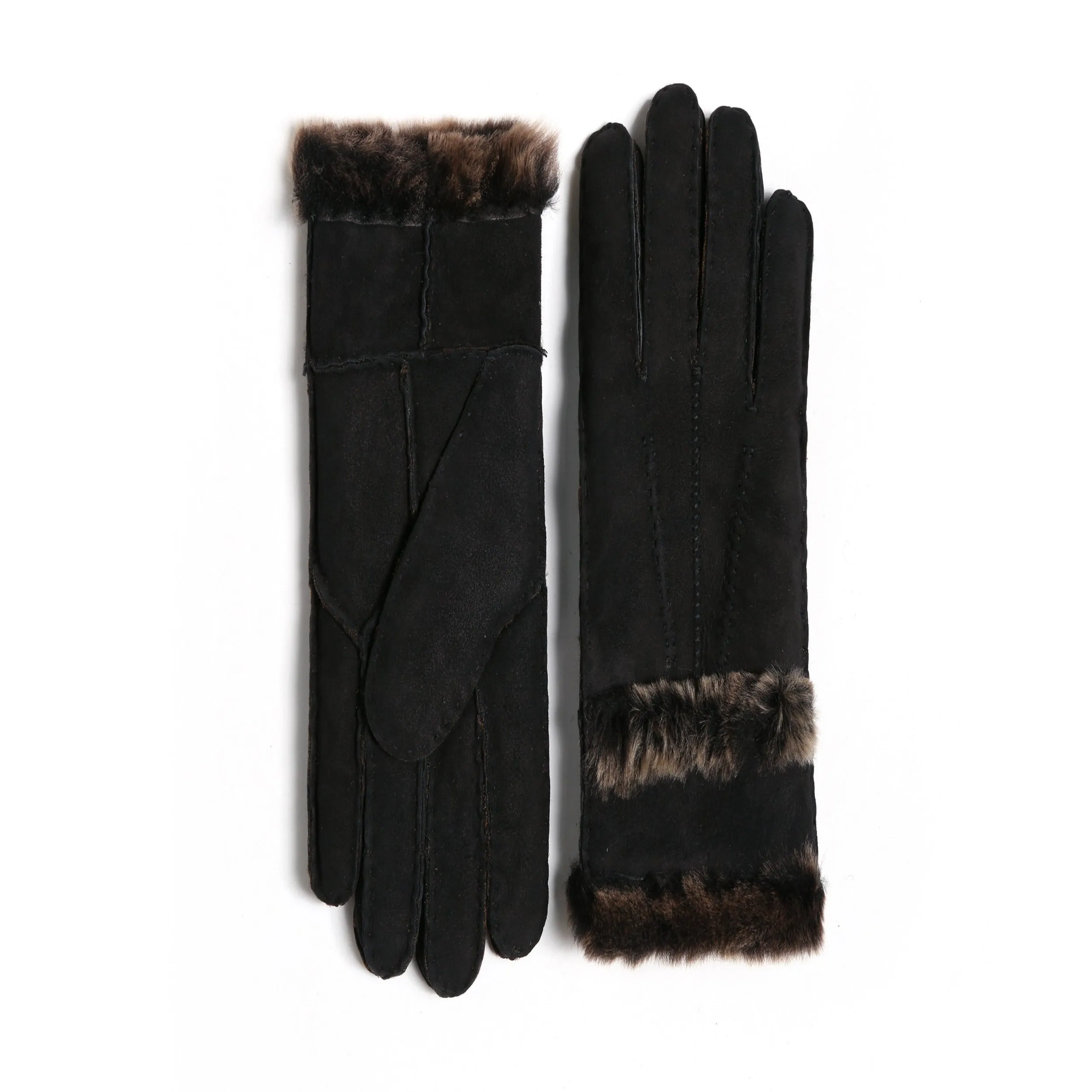 YISEVEN Womens Sheepskin Shearling Leather Gloves