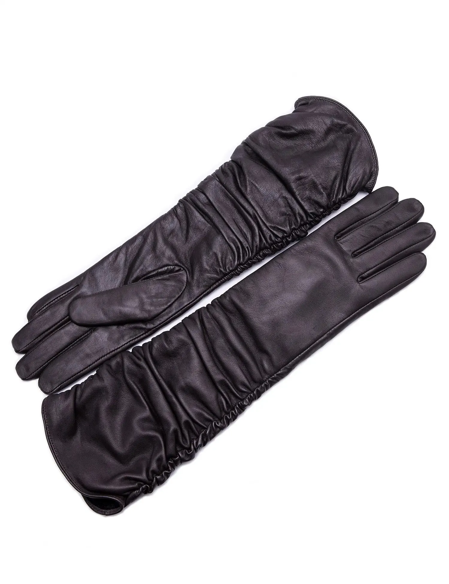 YISEVEN Women's Touchscreen Sheepskin Long Gloves